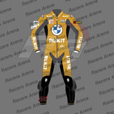 BMW Motorbike Leathers Toprak Razgatlioglu Winter Test 2024 Motorcycle Suit Front